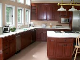 white and mahogany kitchen