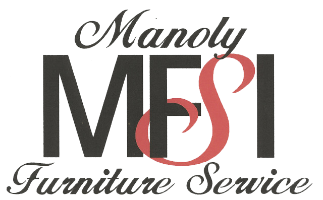 A logo of manoly west furniture service